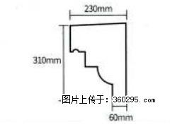 产品分解图型 - 檐口线，型号：SX311-YK-3，规格：230x310mm(3) - 南平三象EPS建材 np.sx311.cc