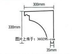 产品分解图型 - 檐口线，型号：SX311-YK-2，规格：300x330mm(2) - 南平三象EPS建材 np.sx311.cc